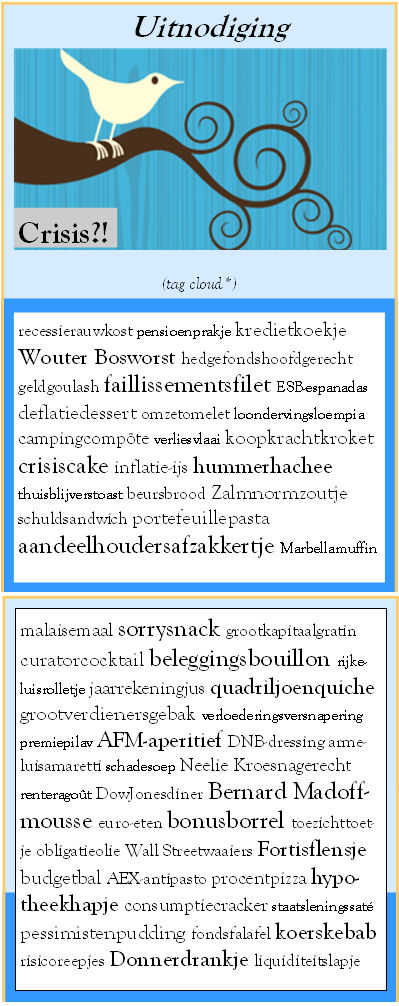 Zomers etentje uitnodiging