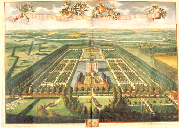 Landgoed-middachten-kasteeltuin-in-1730