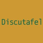 Discutafel woordmerk op okver vlak